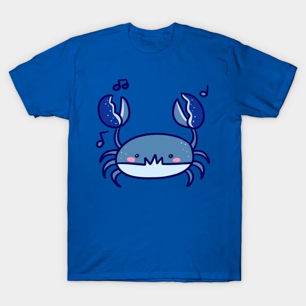 Musical Blue Crab T-Shirt by saradaboru